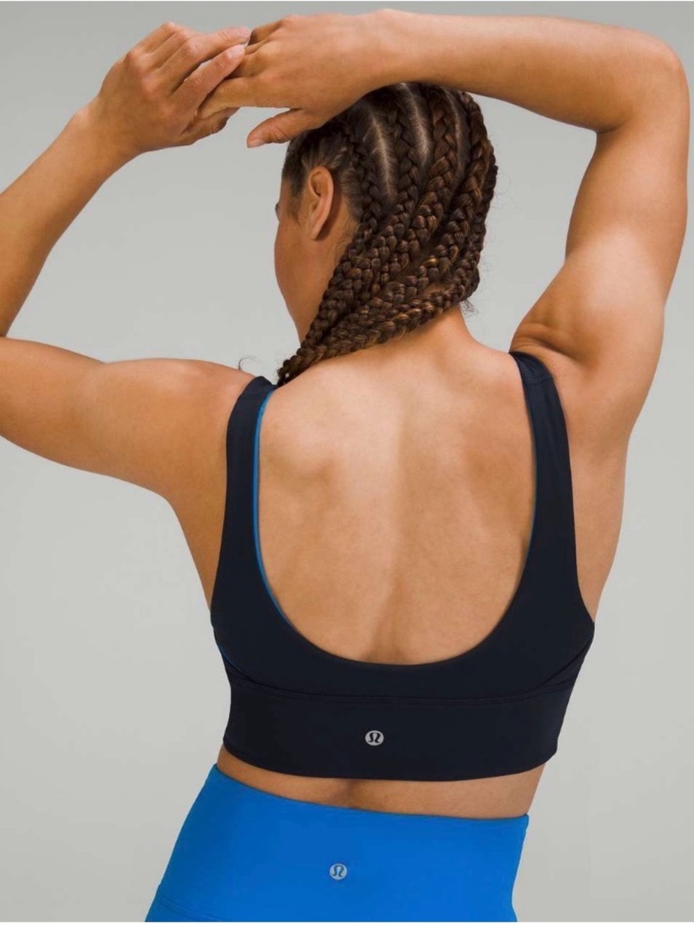 Lululemon Align Reversible Bra Size 8 - Navy Poolside, Blue, Yoga, Pilates